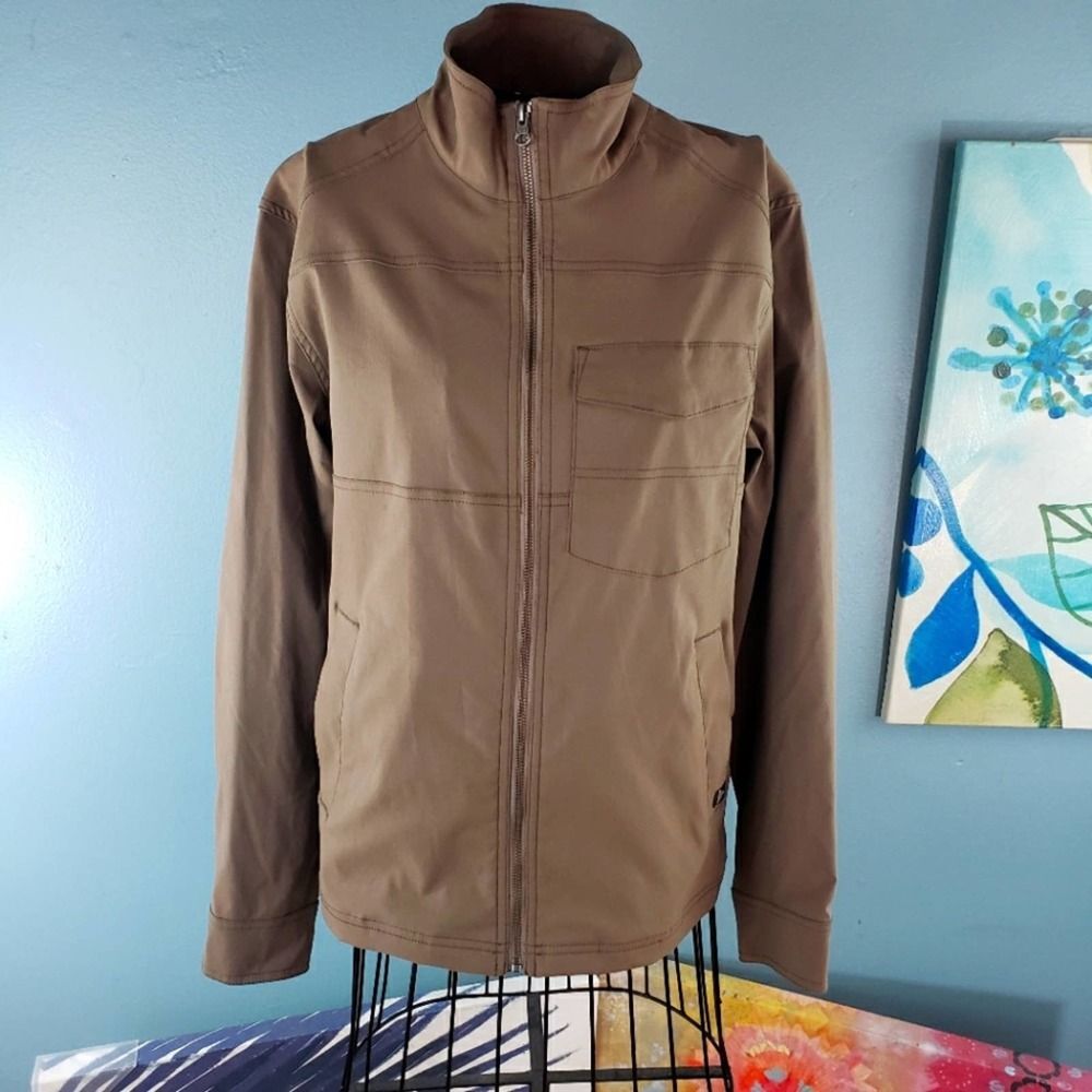 Prana women's green nylon blend outdoor jacket sz small